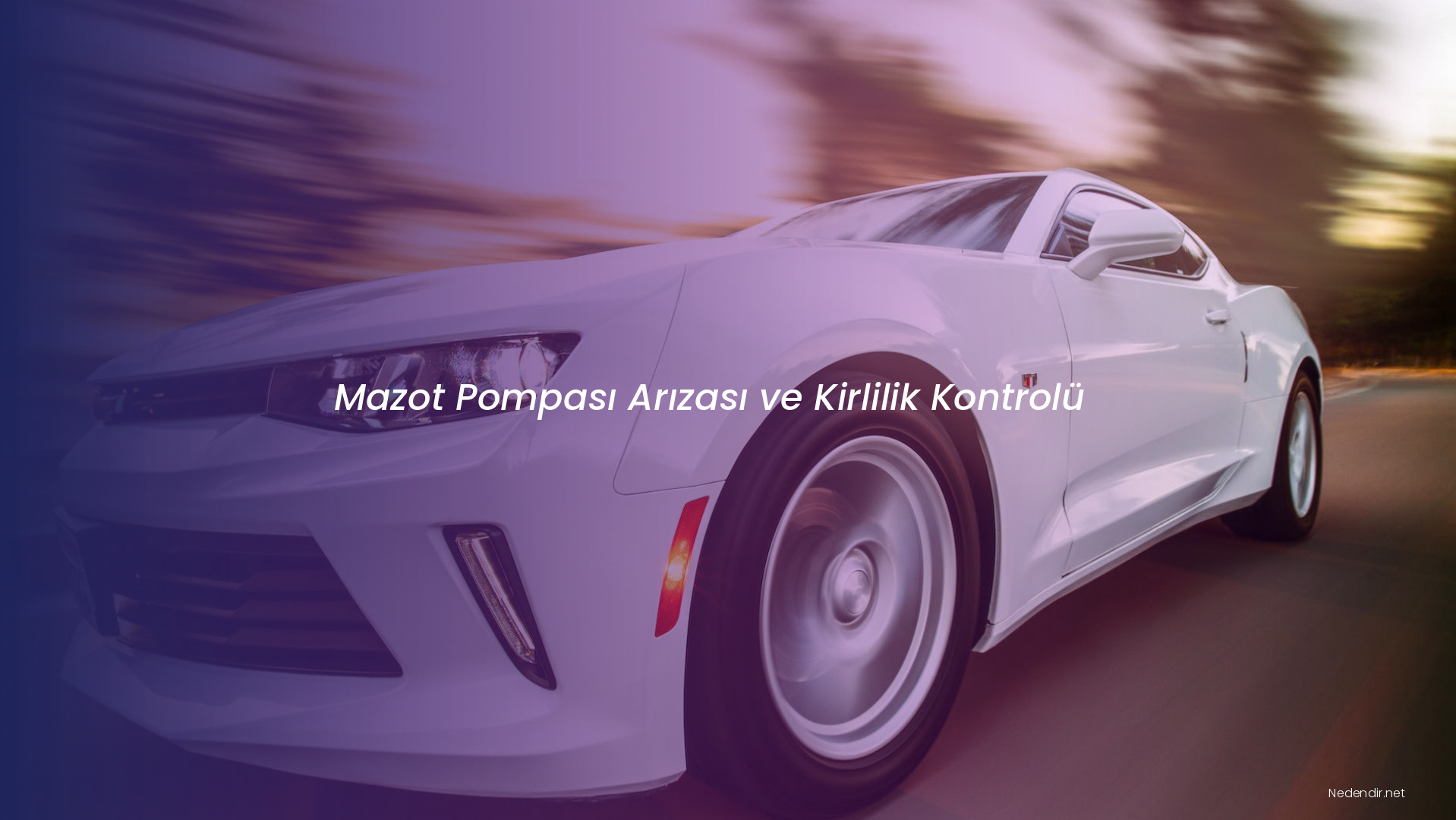 Mazot Pompası Arızası ve Kirlilik Kontrolü