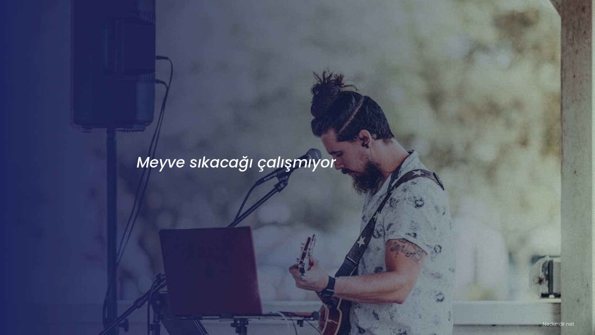 Meyve sıkacağı çalışmıyor