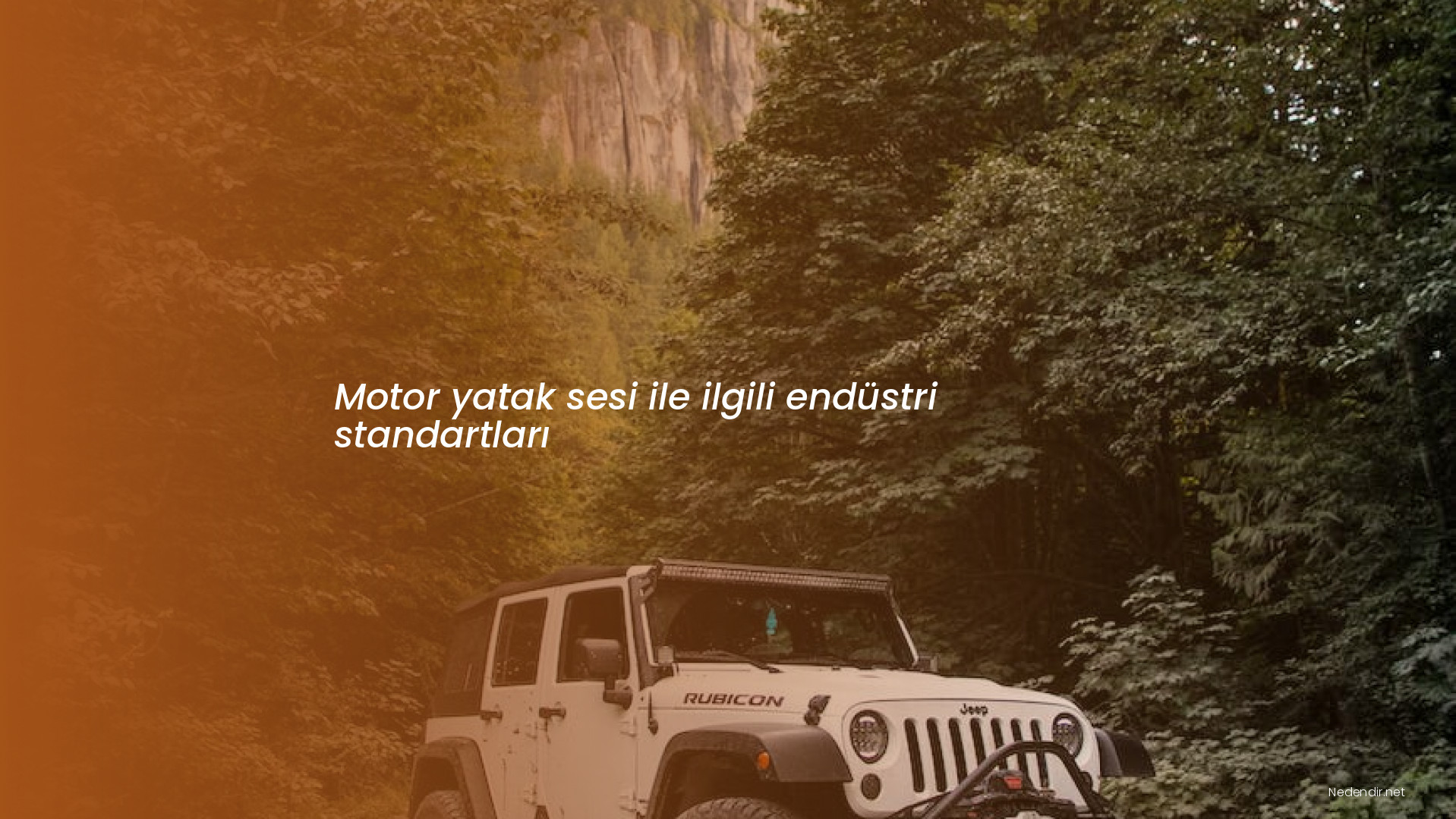 Motor yatak sesi ile ilgili endüstri standartları