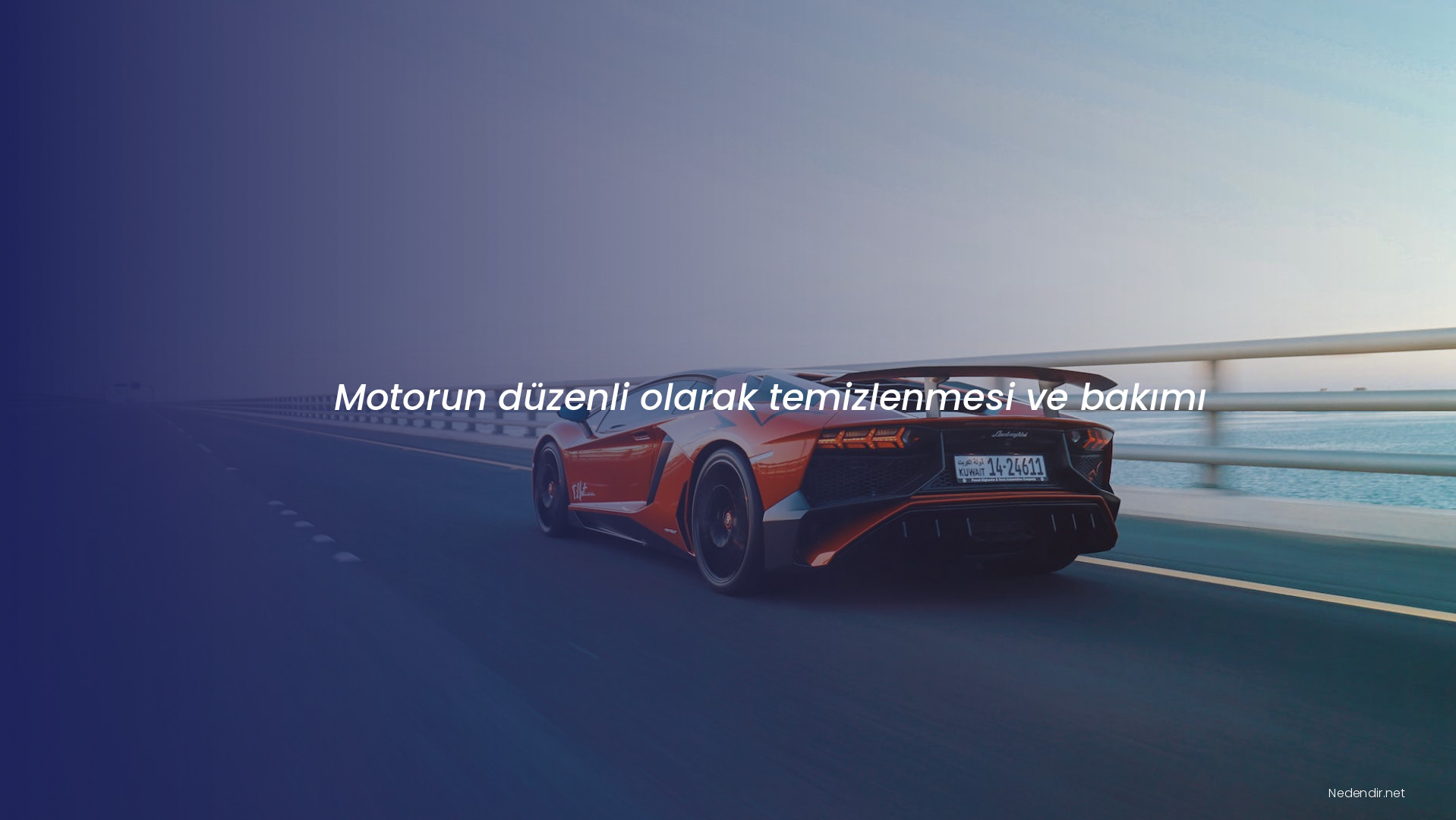 Motorun düzenli olarak temizlenmesi ve bakımı