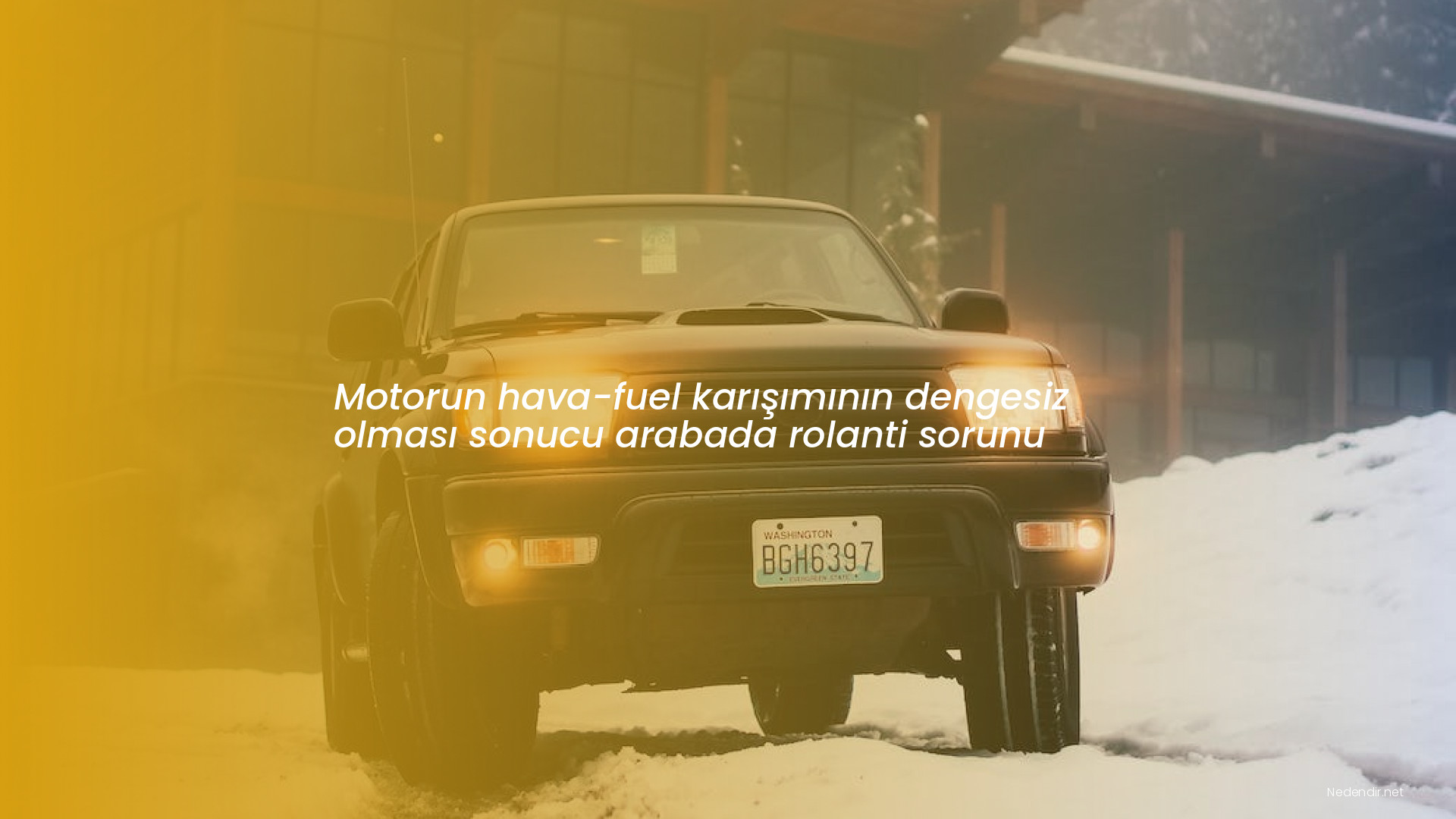 Motorun hava-fuel karışımının dengesiz olması sonucu arabada rolanti sorunu