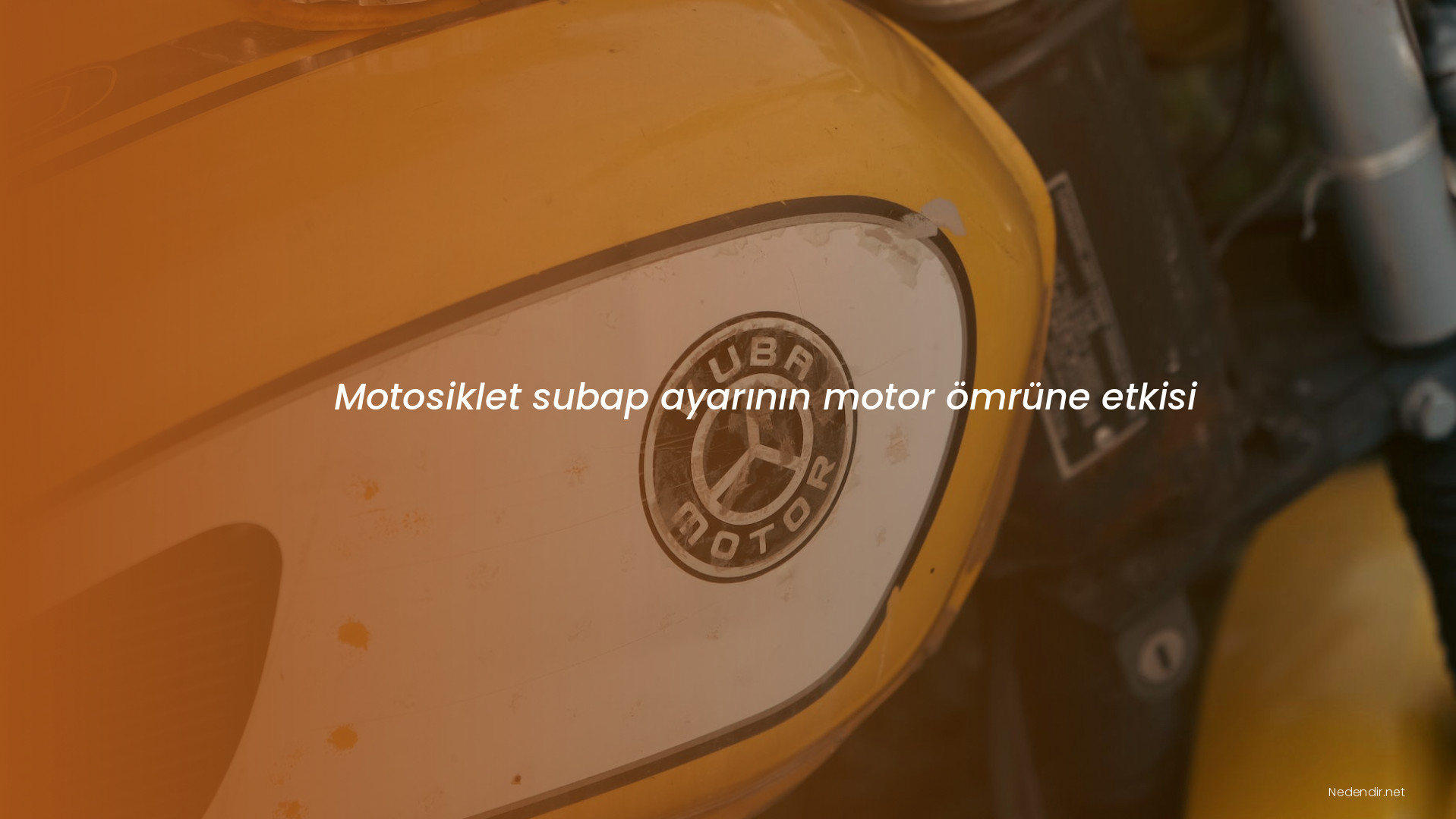 Motosiklet subap ayarının motor ömrüne etkisi Motosiklet subap ayarının motor ömrüne etkisi
