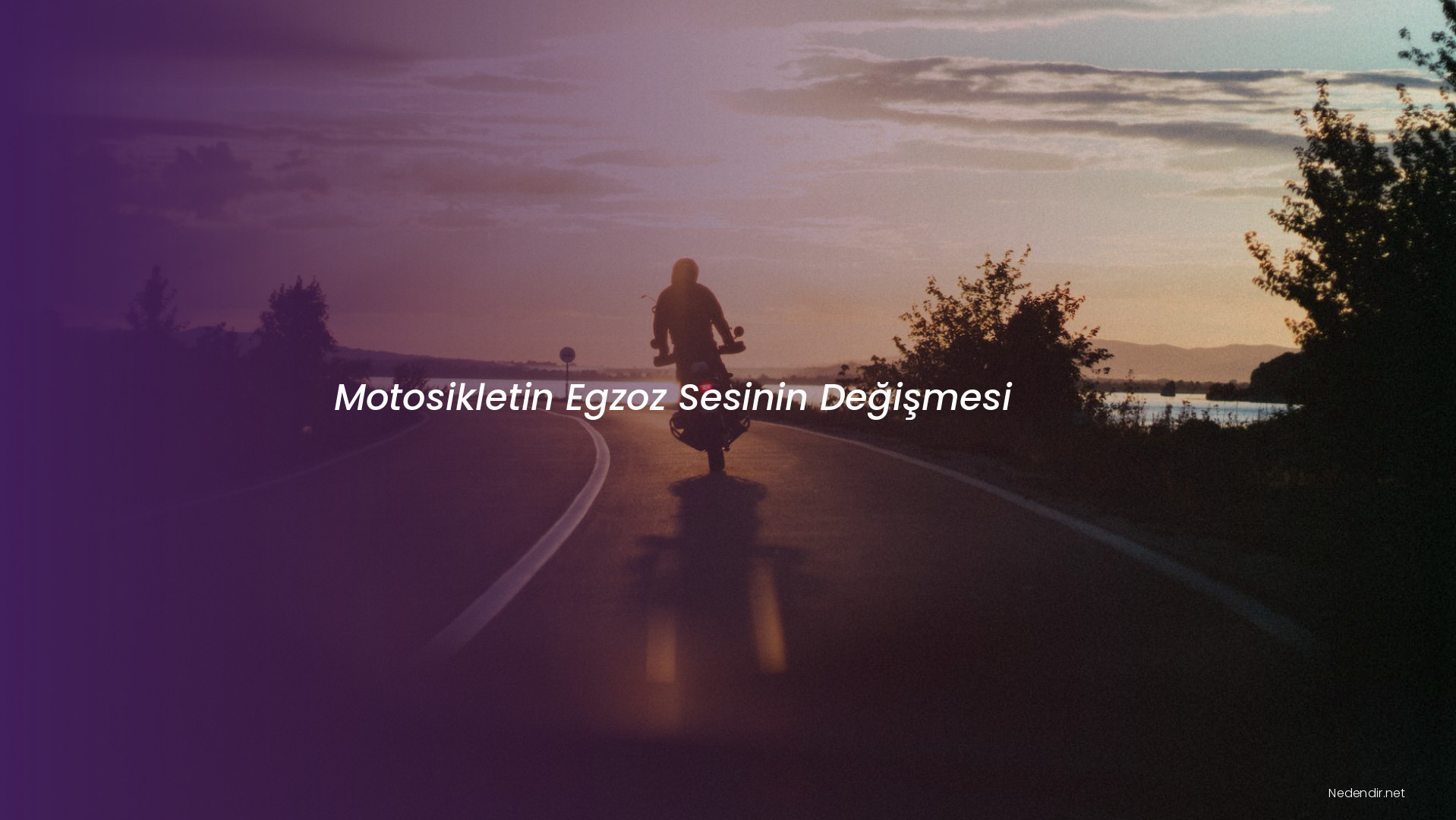 Motosikletin Egzoz Sesinin Değişmesi