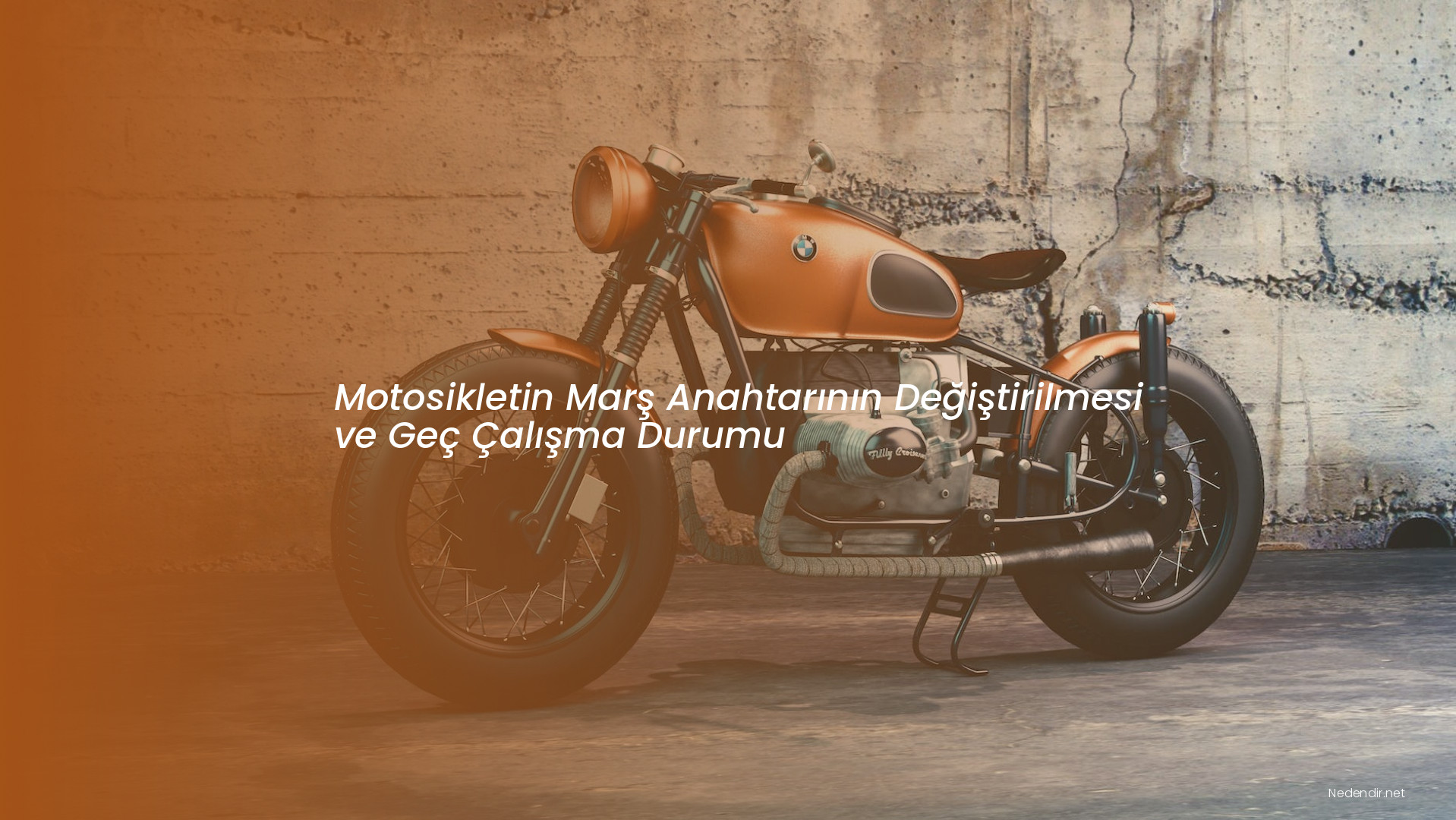 Motosikletin Marş Anahtarının Değiştirilmesi ve Geç Çalışma Durumu