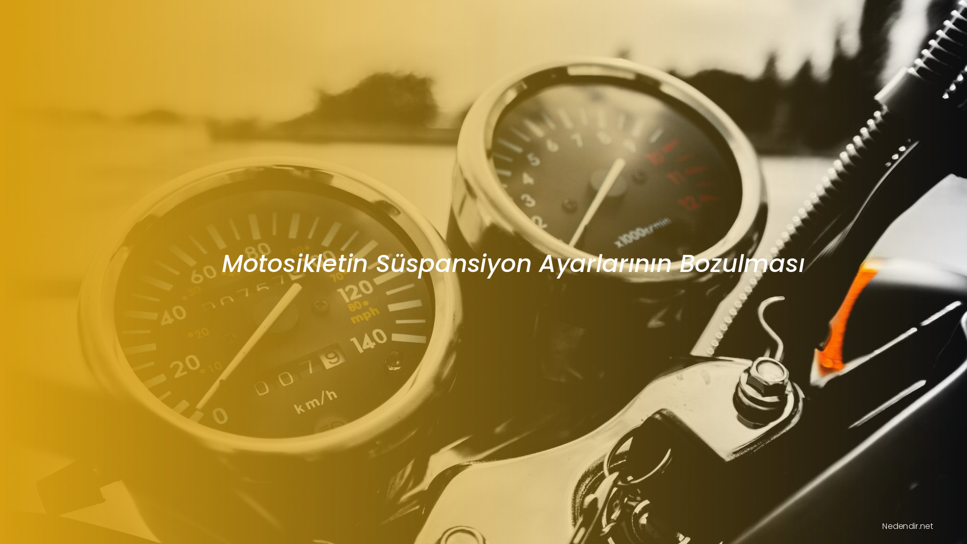 Motosikletin Süspansiyon Ayarlarının Bozulması Motosikletin Süspansiyon Ayarlarının Bozulması
