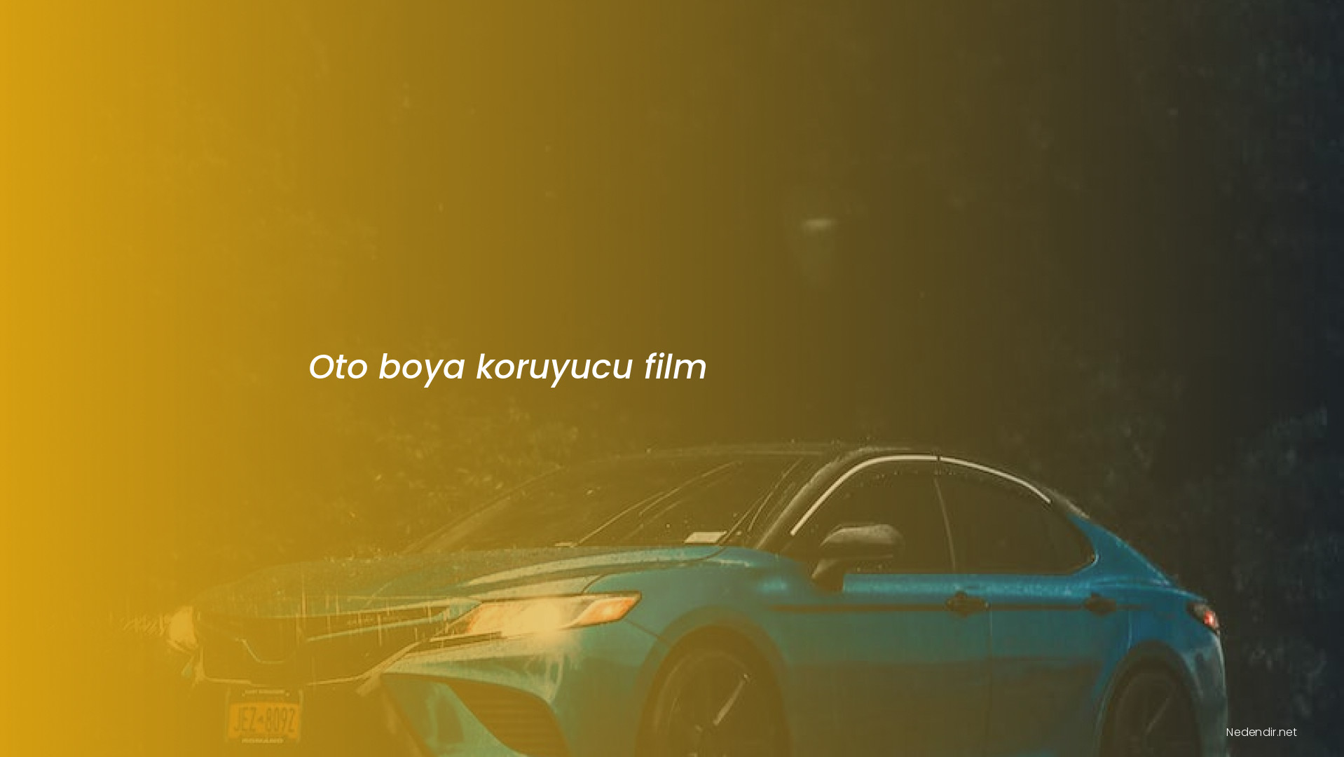 Oto boya koruyucu film