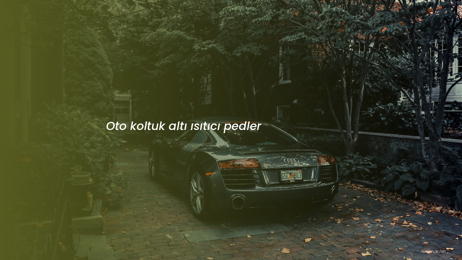 Oto koltuk altı ısıtıcı pedler