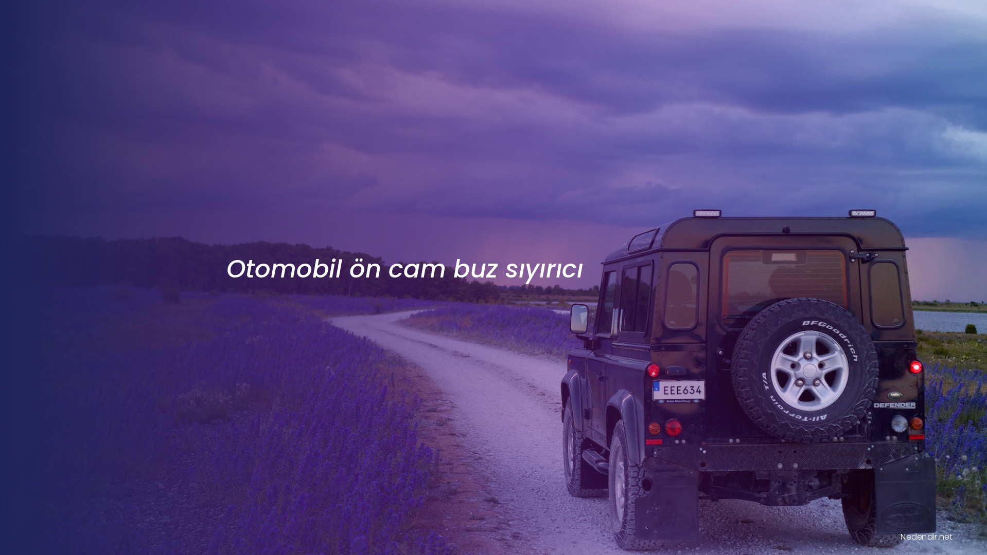 Otomobil ön cam buz sıyırıcı