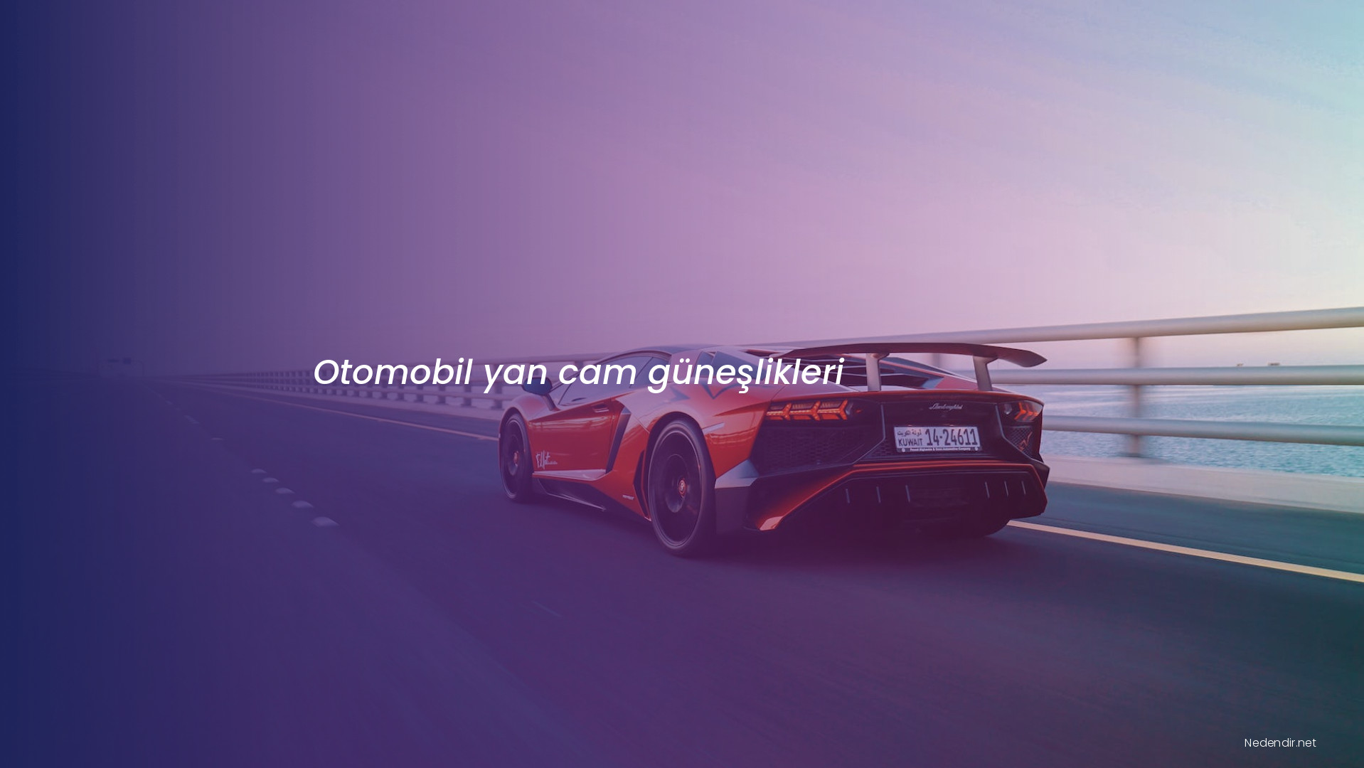 Otomobil yan cam güneşlikleri