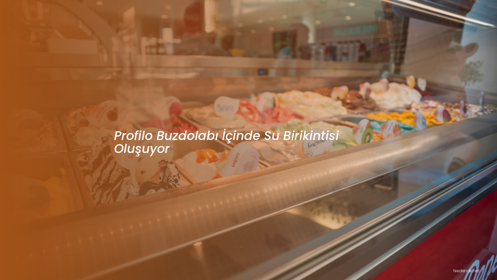 Profilo Buzdolabı İçinde Su Birikintisi Oluşuyor