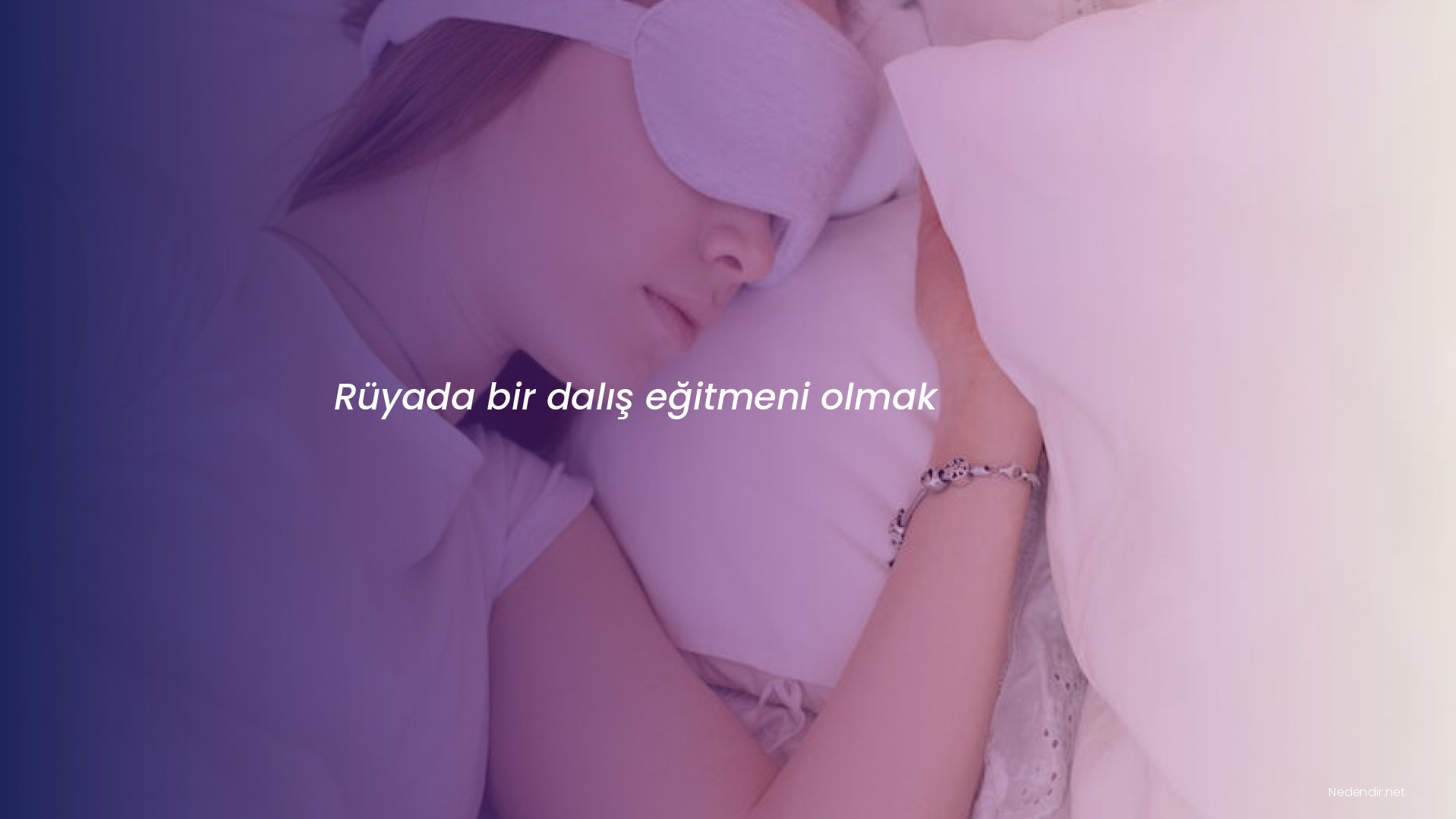 Rüyada bir dalış eğitmeni olmak Rüyada bir dalış eğitmeni olmak