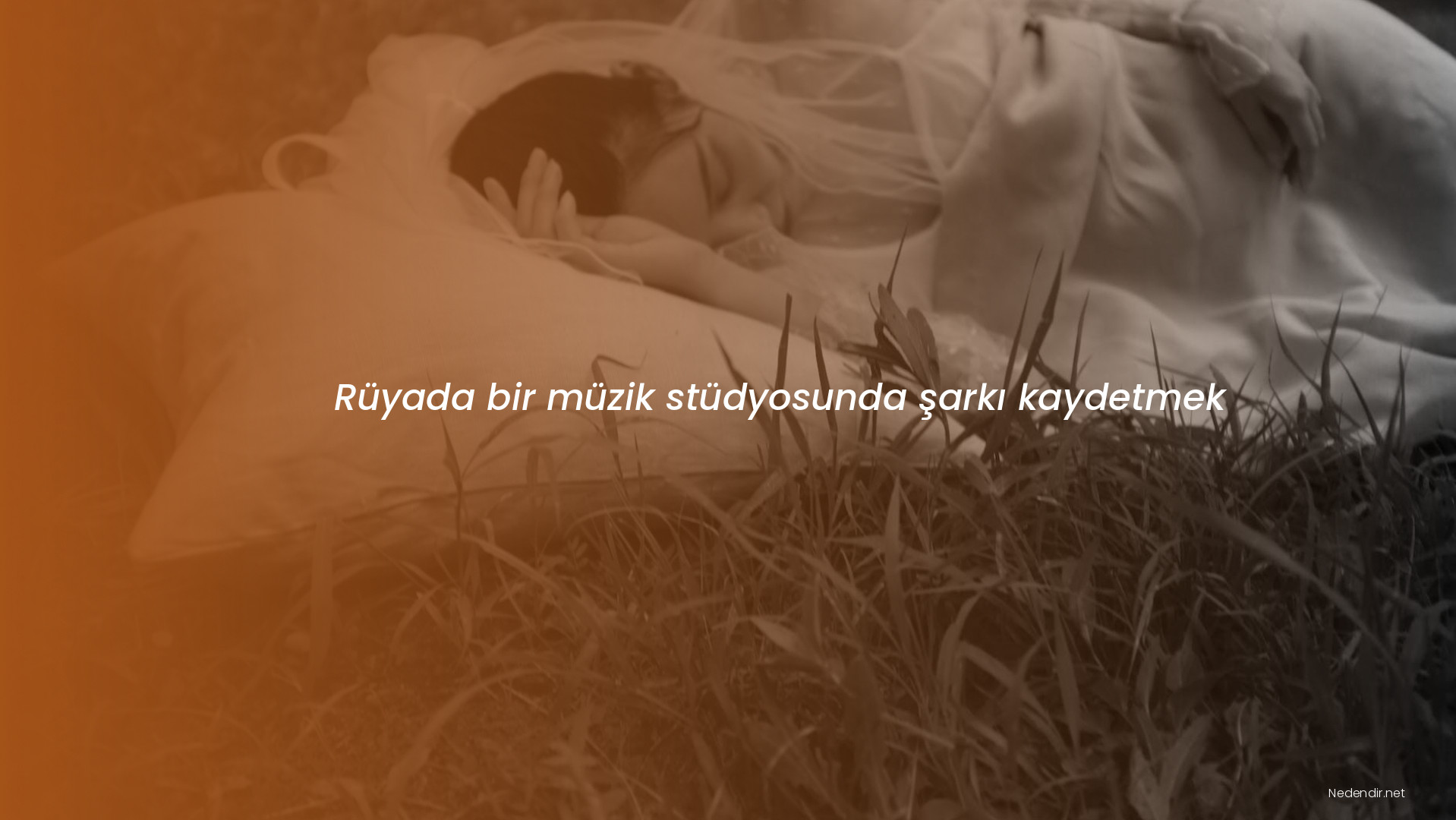 Rüyada bir müzik stüdyosunda şarkı kaydetmek