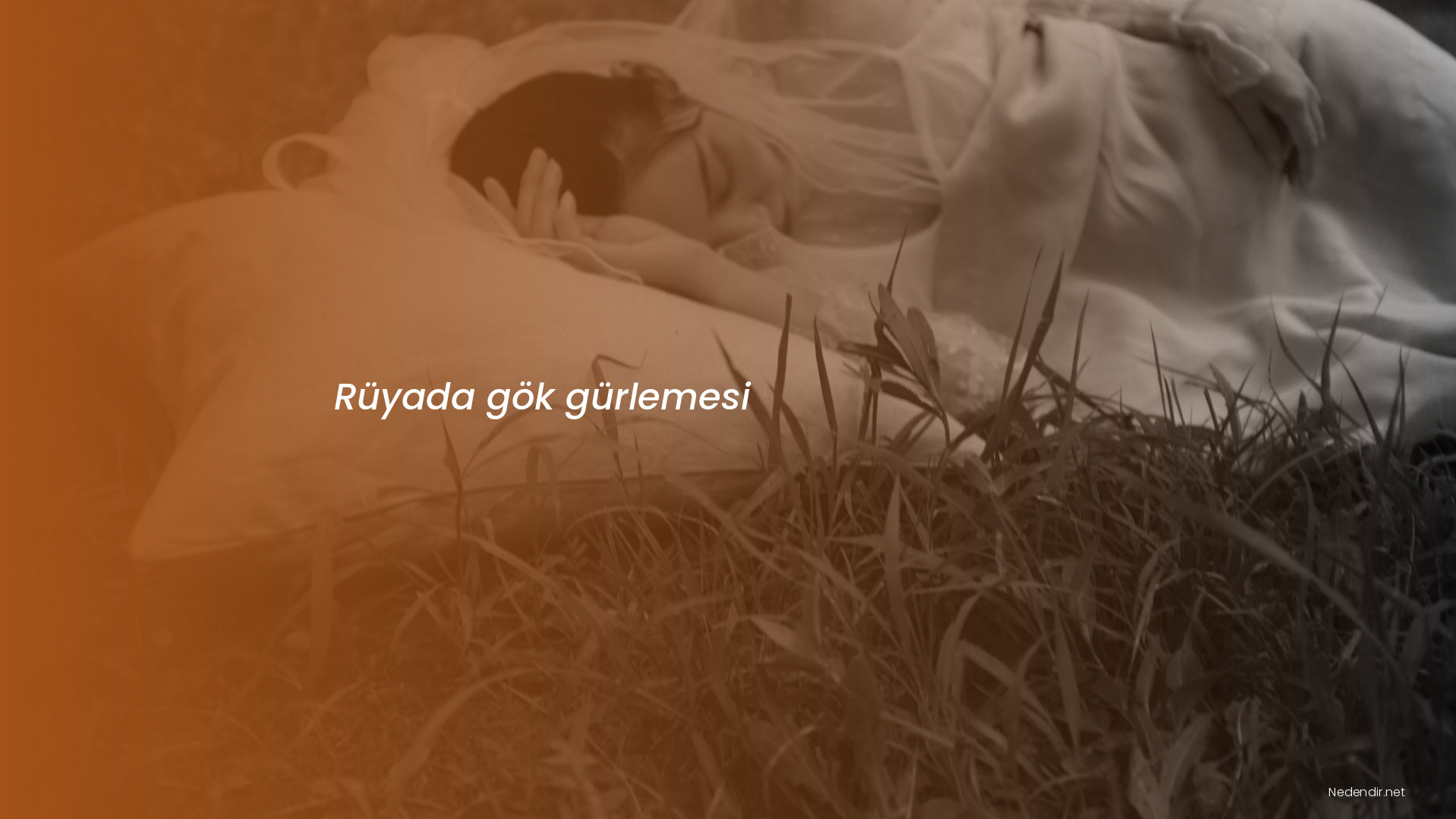 Rüyada gök gürlemesi Rüyada gök gürlemesi