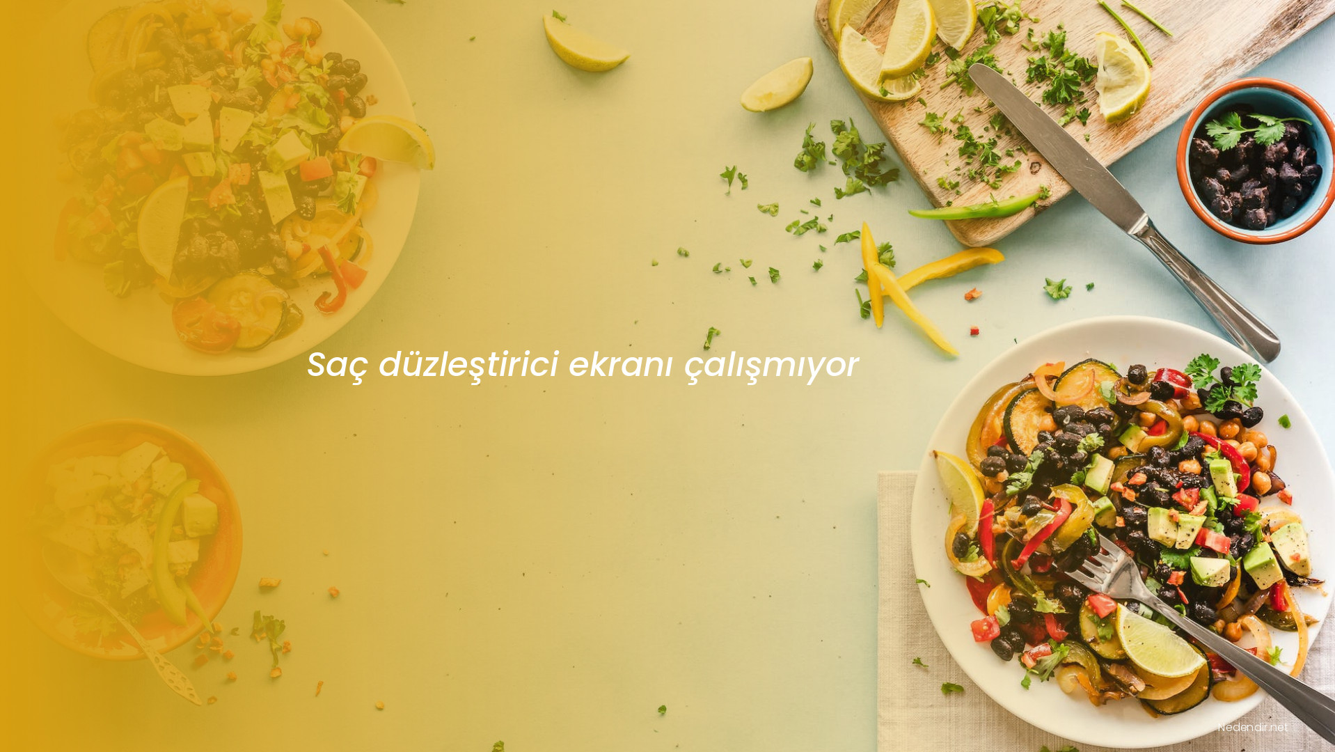 Saç düzleştirici ekranı çalışmıyor