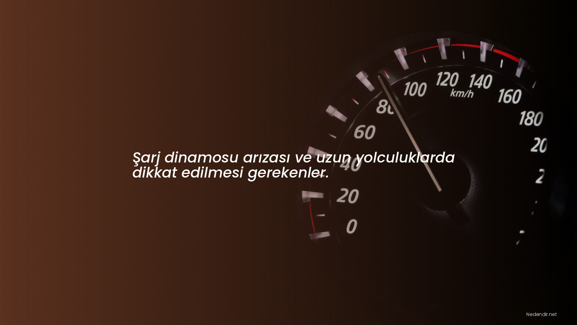 Şarj dinamosu arızası ve uzun yolculuklarda dikkat edilmesi gerekenler.