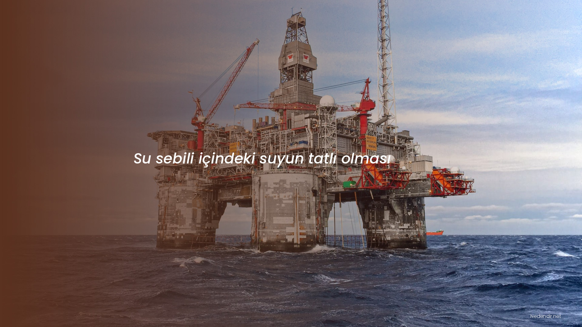 Su sebili içindeki suyun tatlı olması