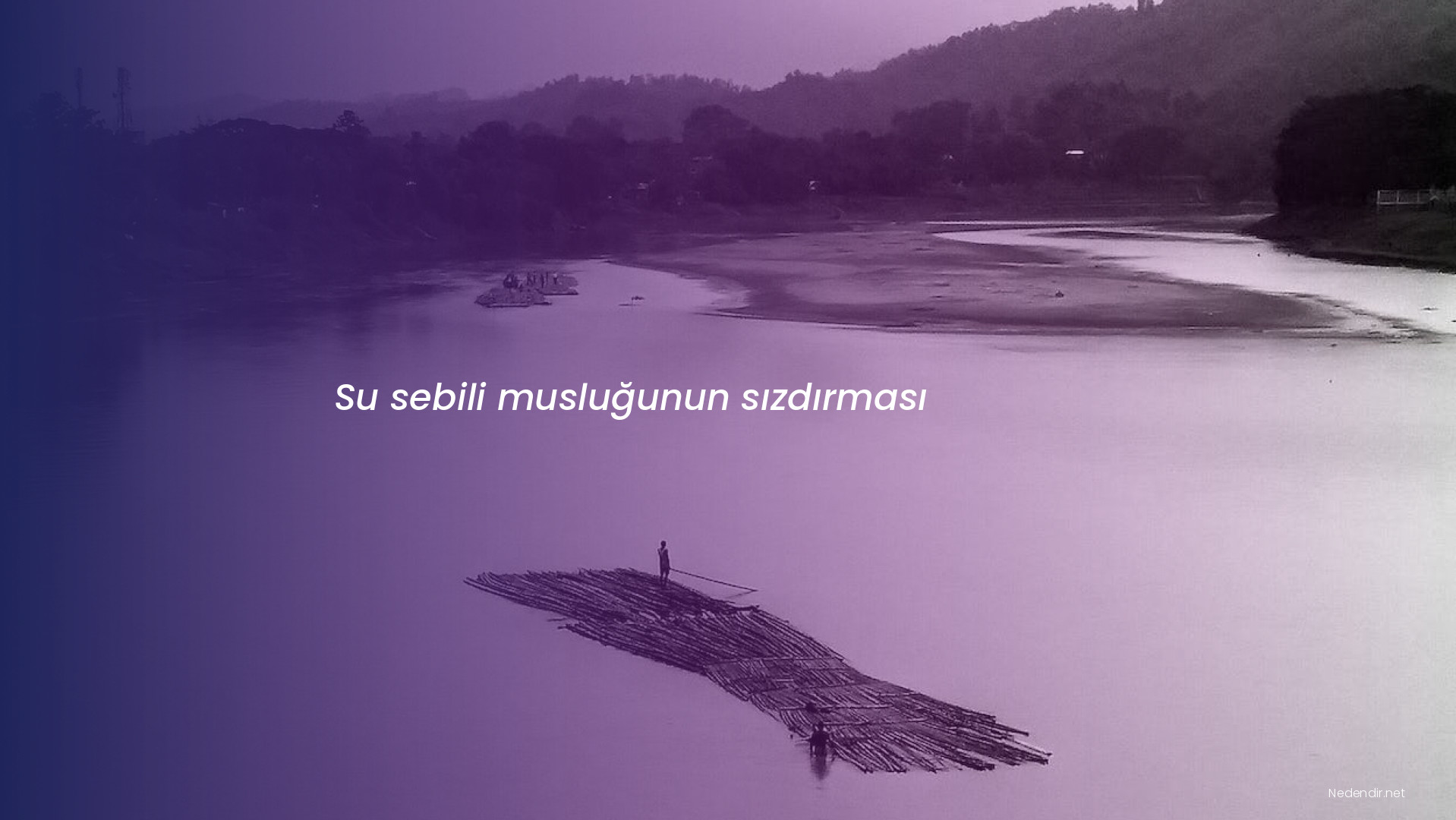 Su sebili musluğunun sızdırması Su sebili musluğunun sızdırması