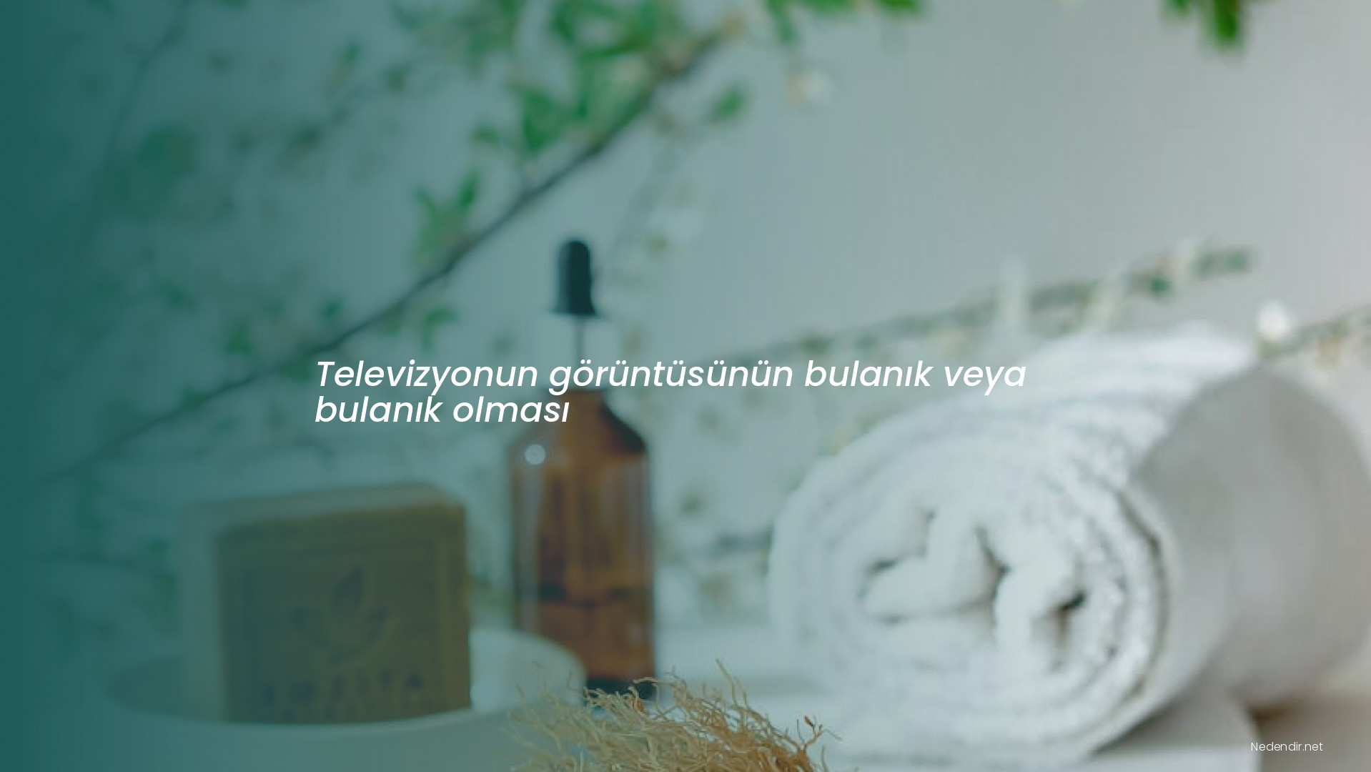 Televizyonun görüntüsünün bulanık veya bulanık olması