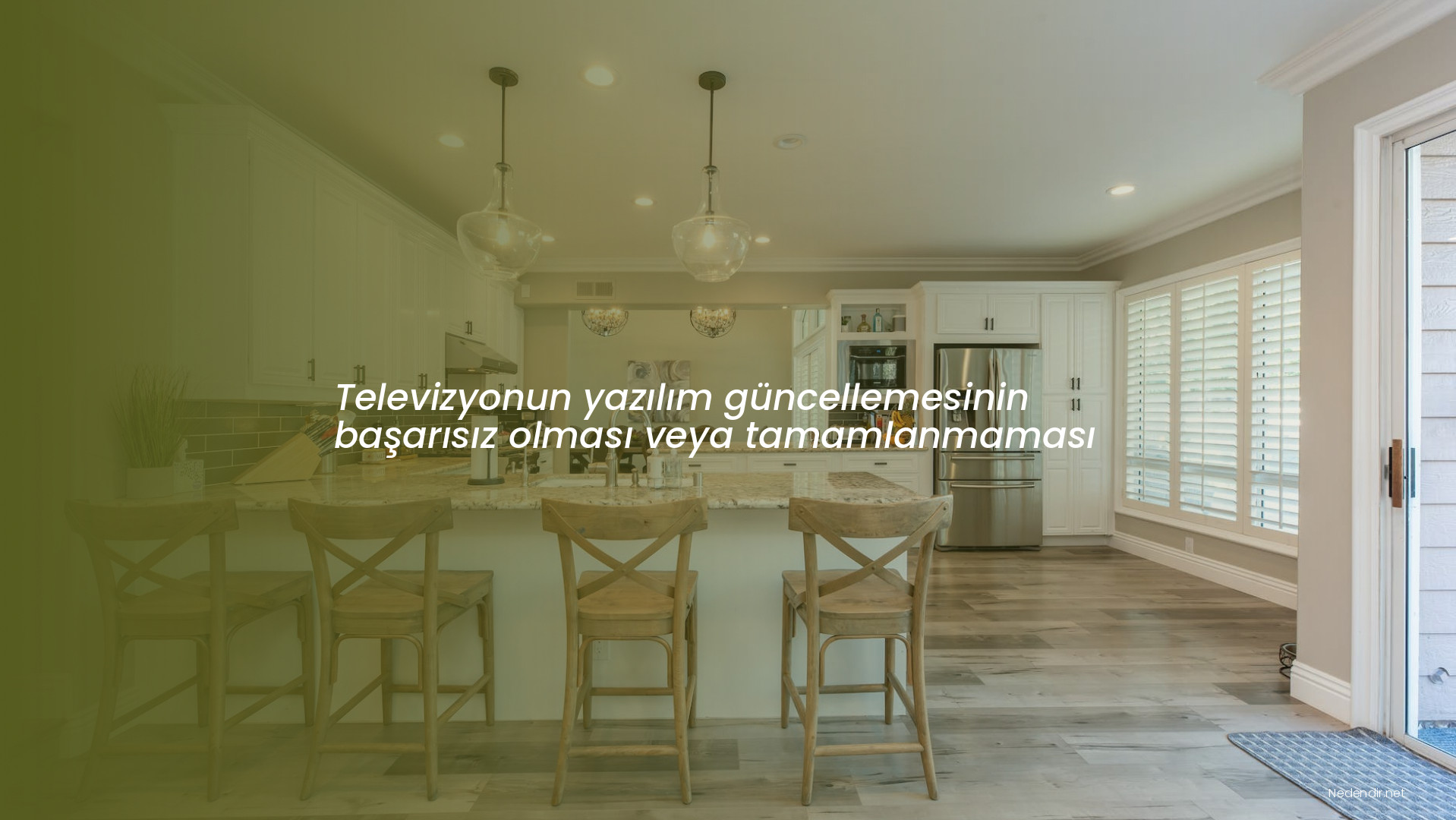 Televizyonun yazılım güncellemesinin başarısız olması veya tamamlanmaması