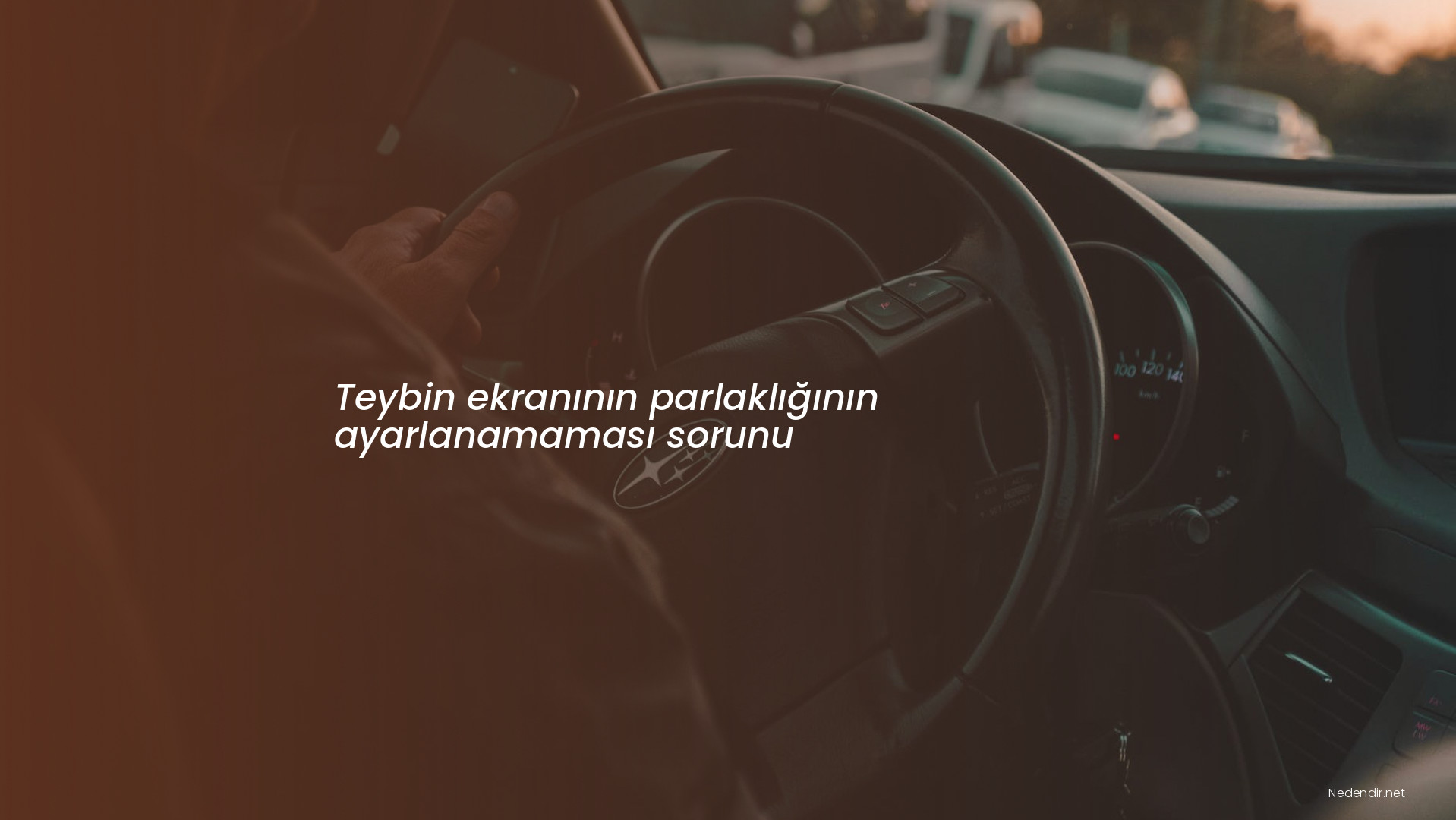 Teybin ekranının parlaklığının ayarlanamaması sorunu