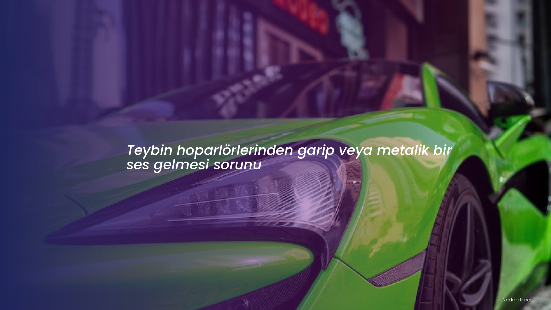 Teybin hoparlörlerinden garip veya metalik bir ses gelmesi sorunu