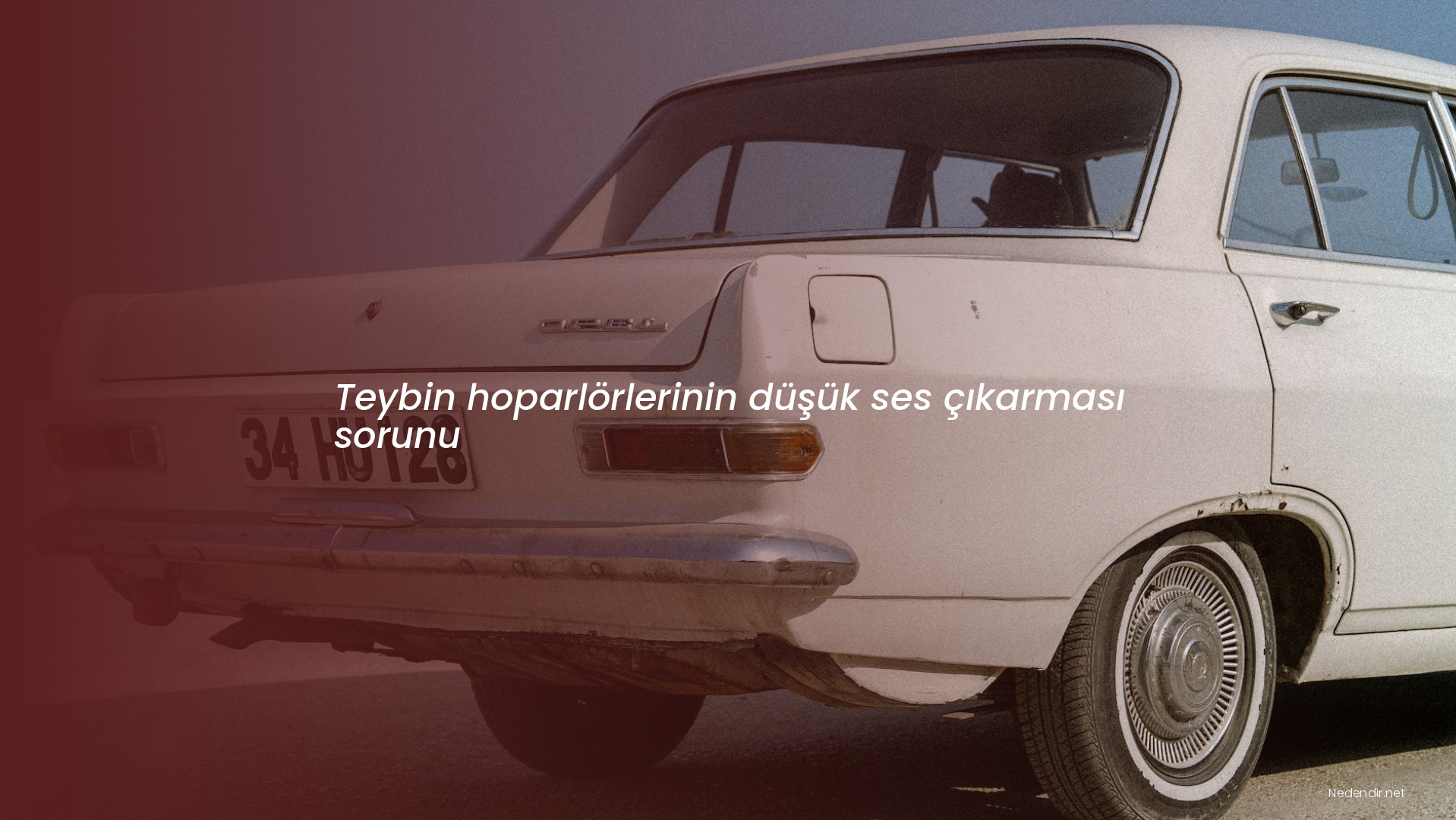 Teybin hoparlörlerinin düşük ses çıkarması sorunu