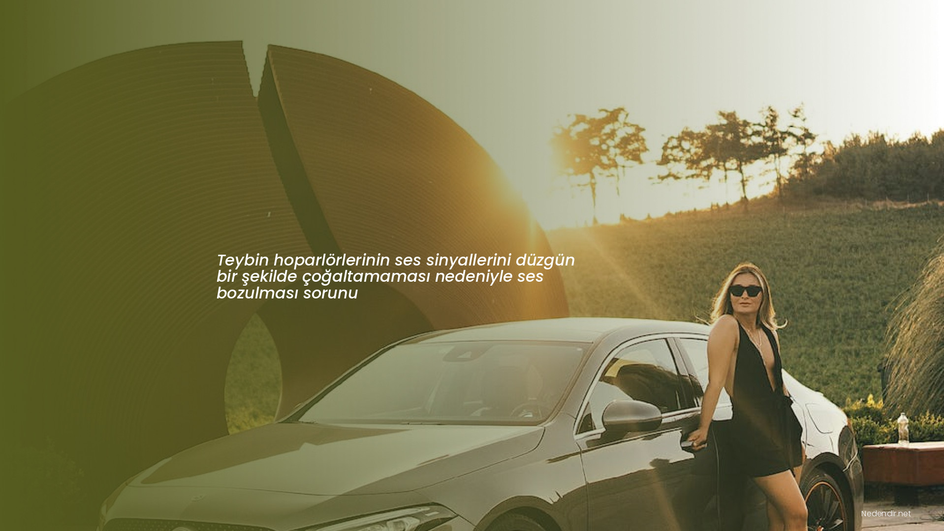 Teybin hoparlörlerinin ses sinyallerini düzgün bir şekilde çoğaltamaması nedeniyle ses bozulması sorunu