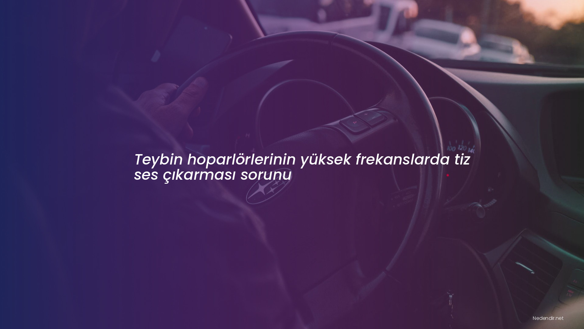 Teybin hoparlörlerinin yüksek frekanslarda tiz ses çıkarması sorunu