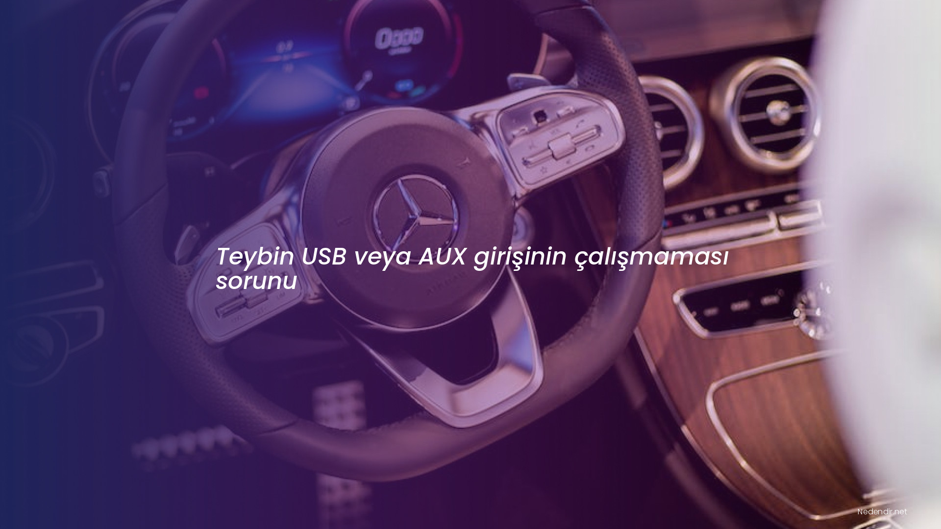 Teybin USB veya AUX girişinin çalışmaması sorunu