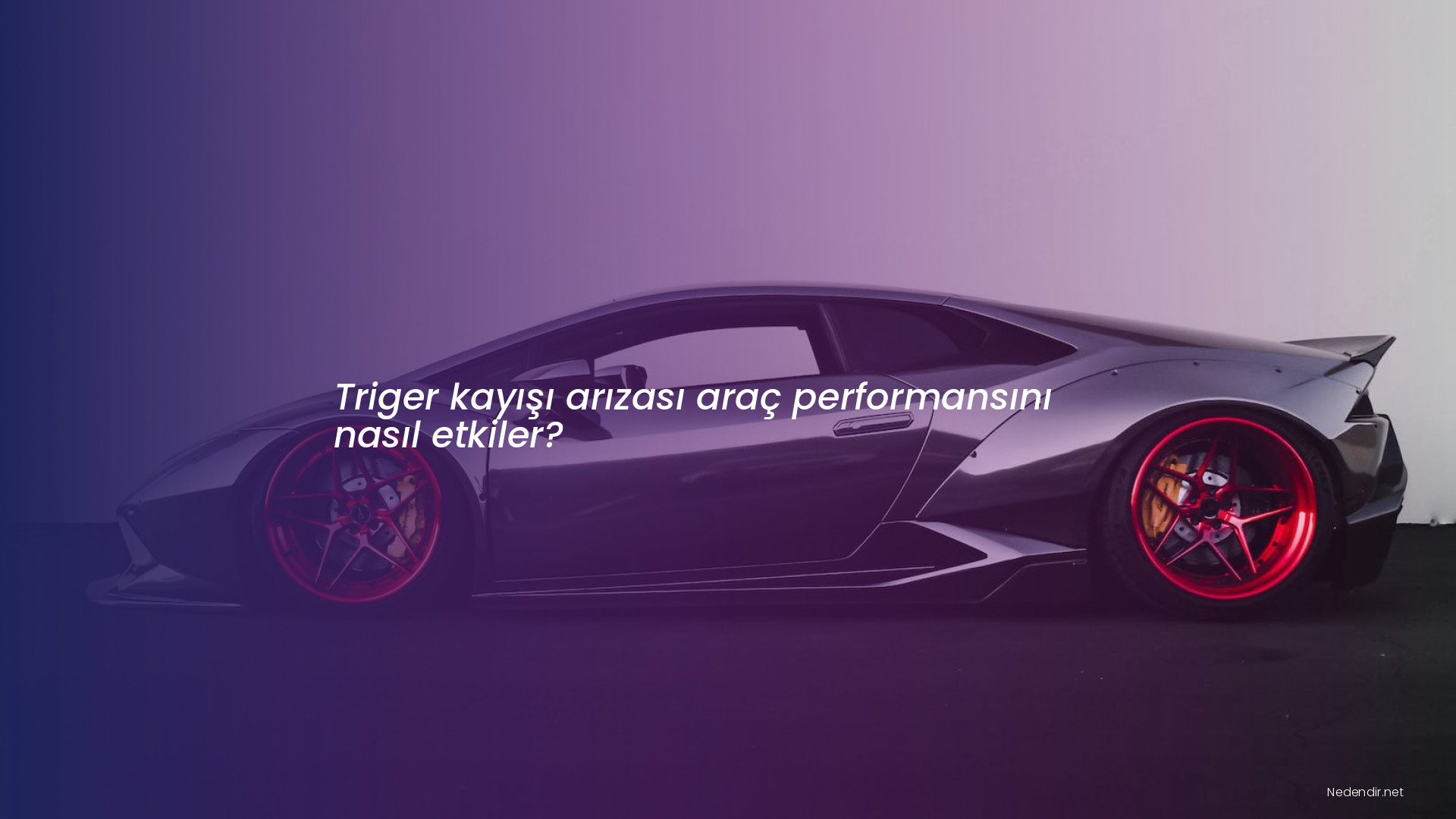 Triger kayışı arızası araç performansını nasıl etkiler?