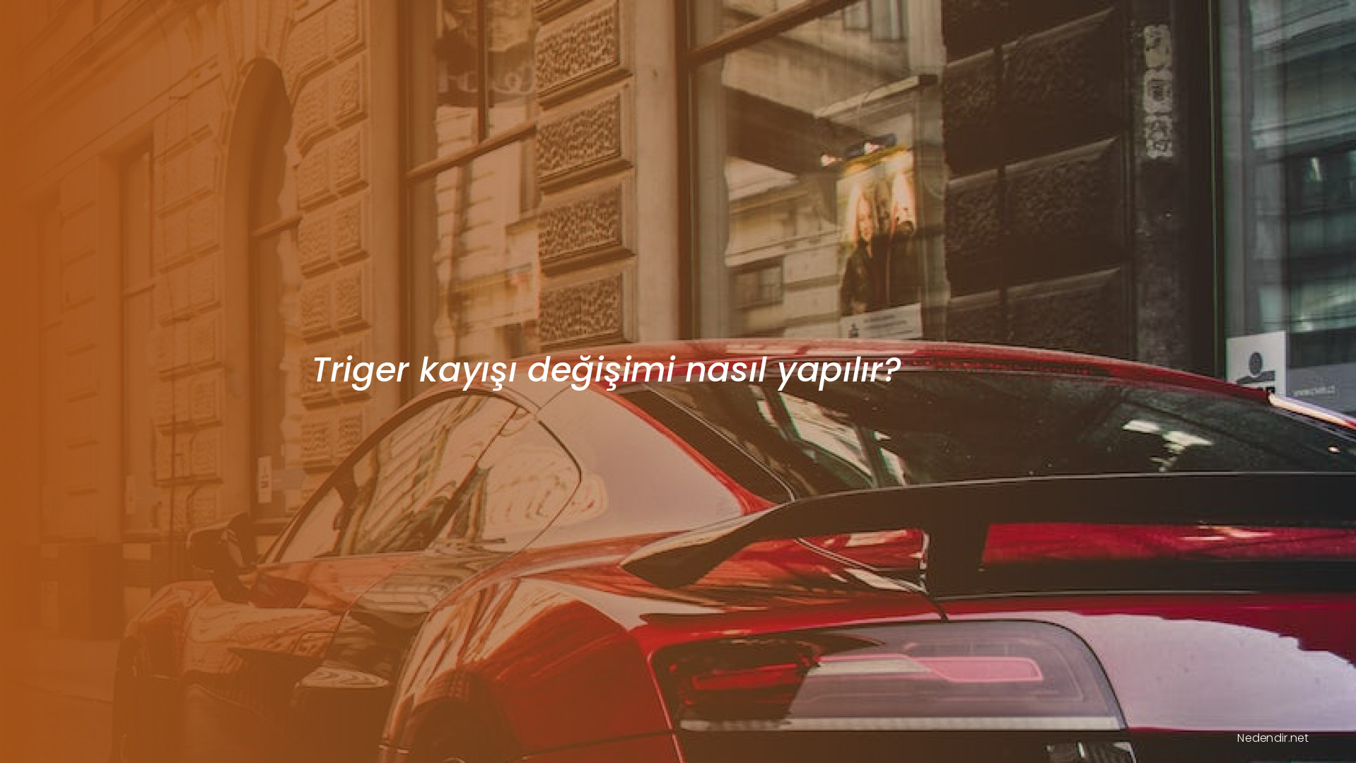 Triger kayışı değişimi nasıl yapılır?