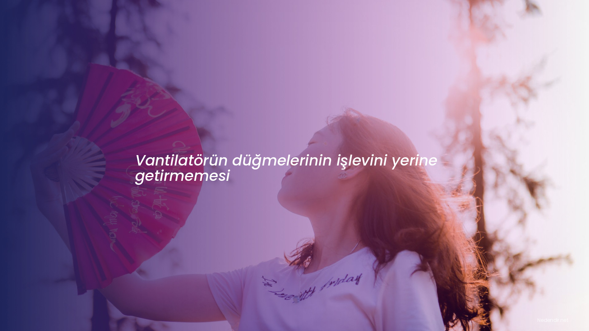 Vantilatörün düğmelerinin işlevini yerine getirmemesi