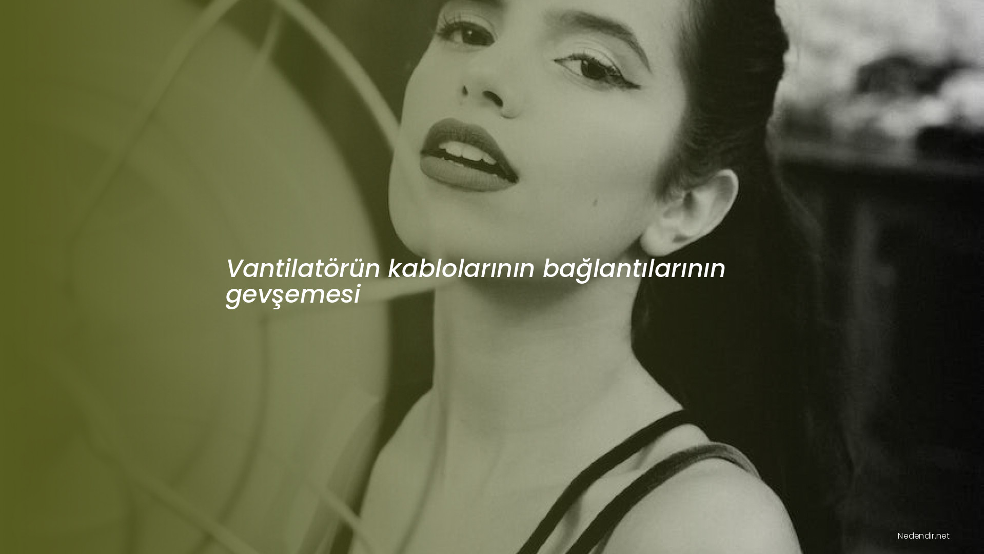 Vantilatörün kablolarının bağlantılarının gevşemesi