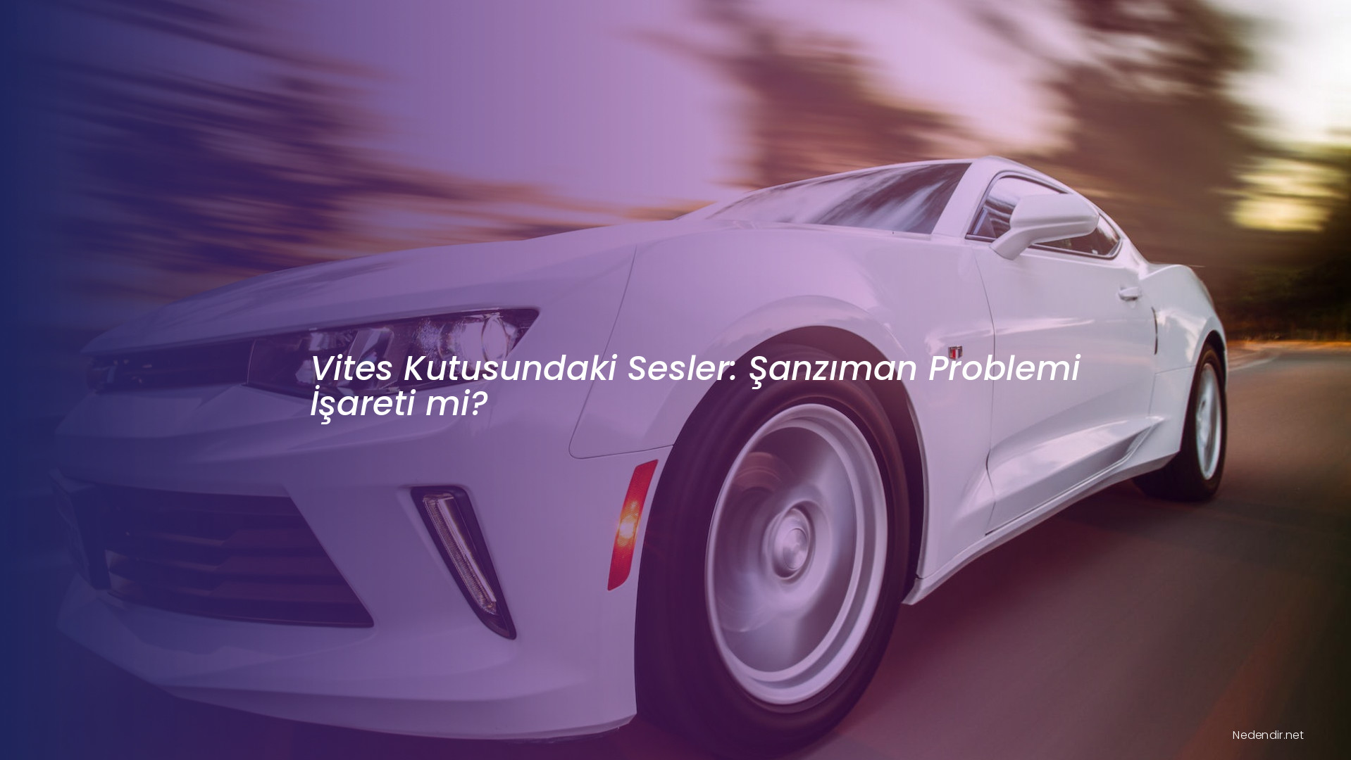 Vites Kutusundaki Sesler: Şanzıman Problemi İşareti mi?