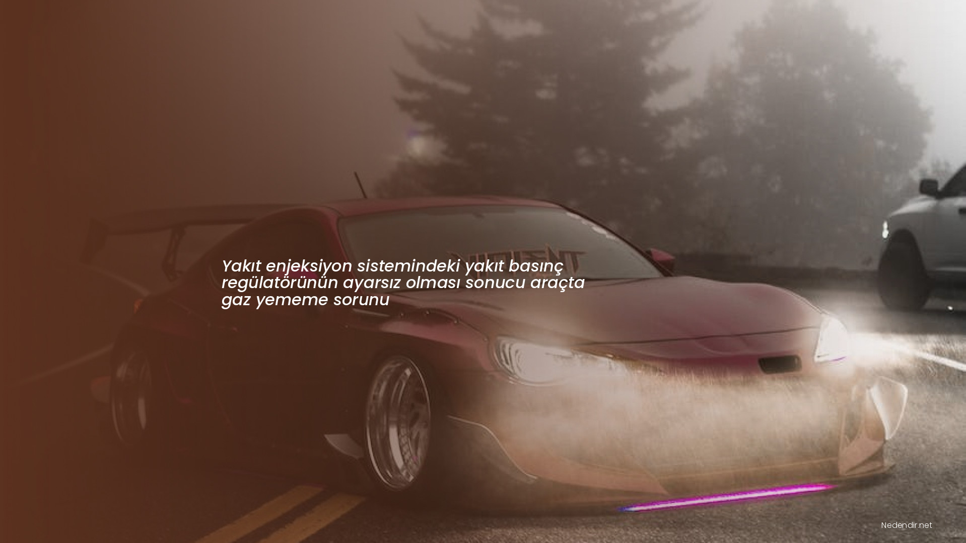 Yakıt enjeksiyon sistemindeki yakıt basınç regülatörünün ayarsız olması sonucu araçta gaz yememe sorunu
