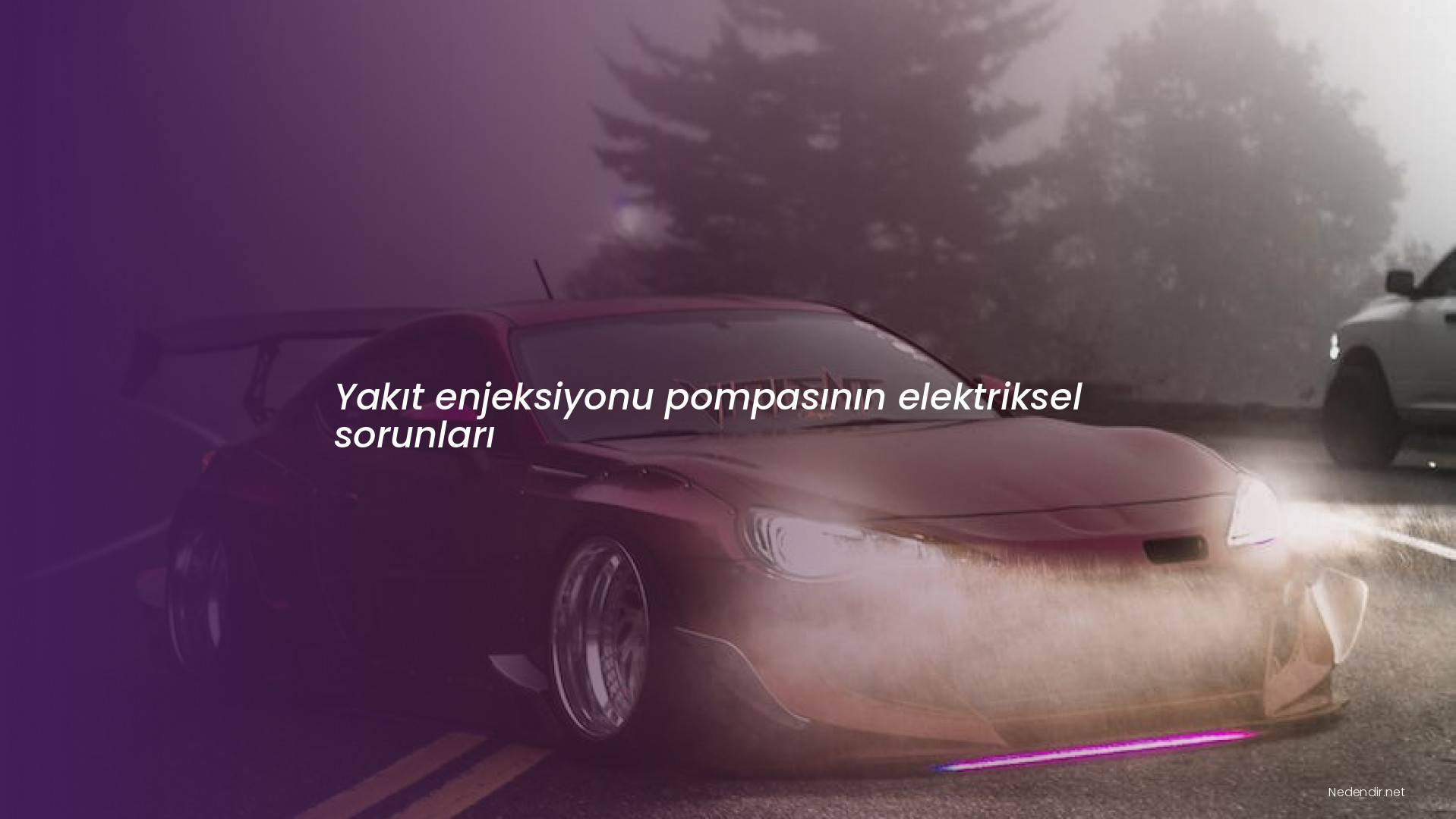 Yakıt enjeksiyonu pompasının elektriksel sorunları