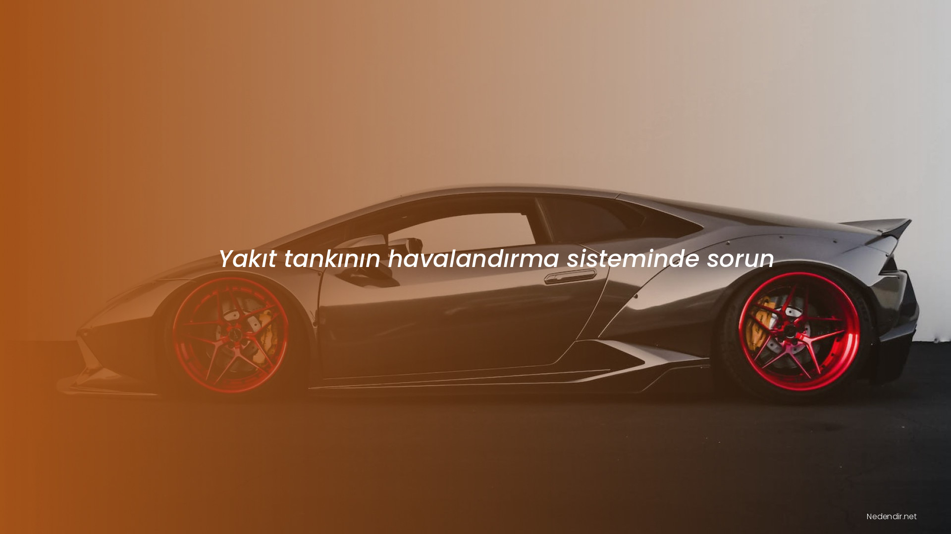 Yakıt tankının havalandırma sisteminde sorun