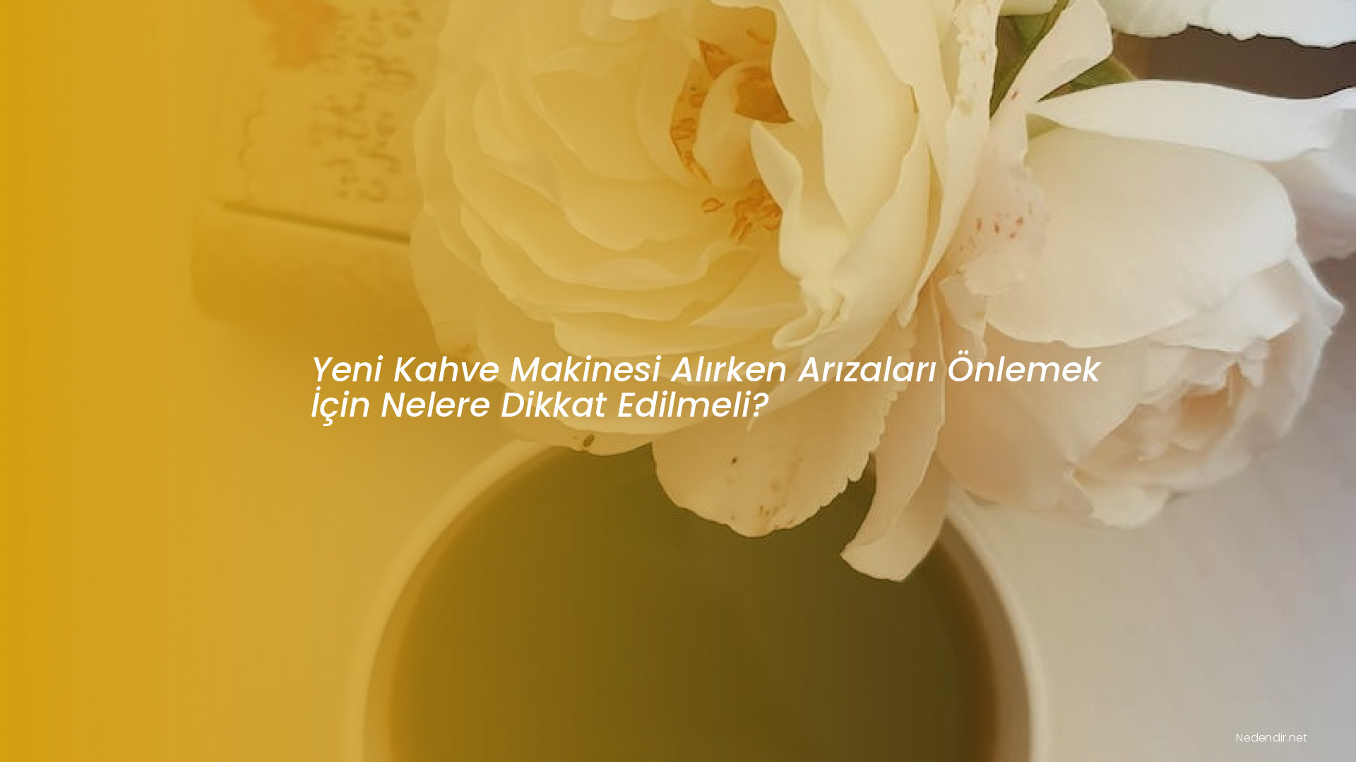 Yeni Kahve Makinesi Alırken Arızaları Önlemek İçin Nelere Dikkat Edilmeli?