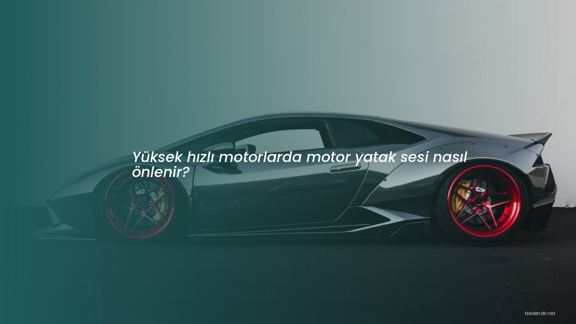 Yüksek hızlı motorlarda motor yatak sesi nasıl önlenir?
